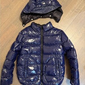Herno Boys Blue Puffer Premium Winter Jacket (Size 8)